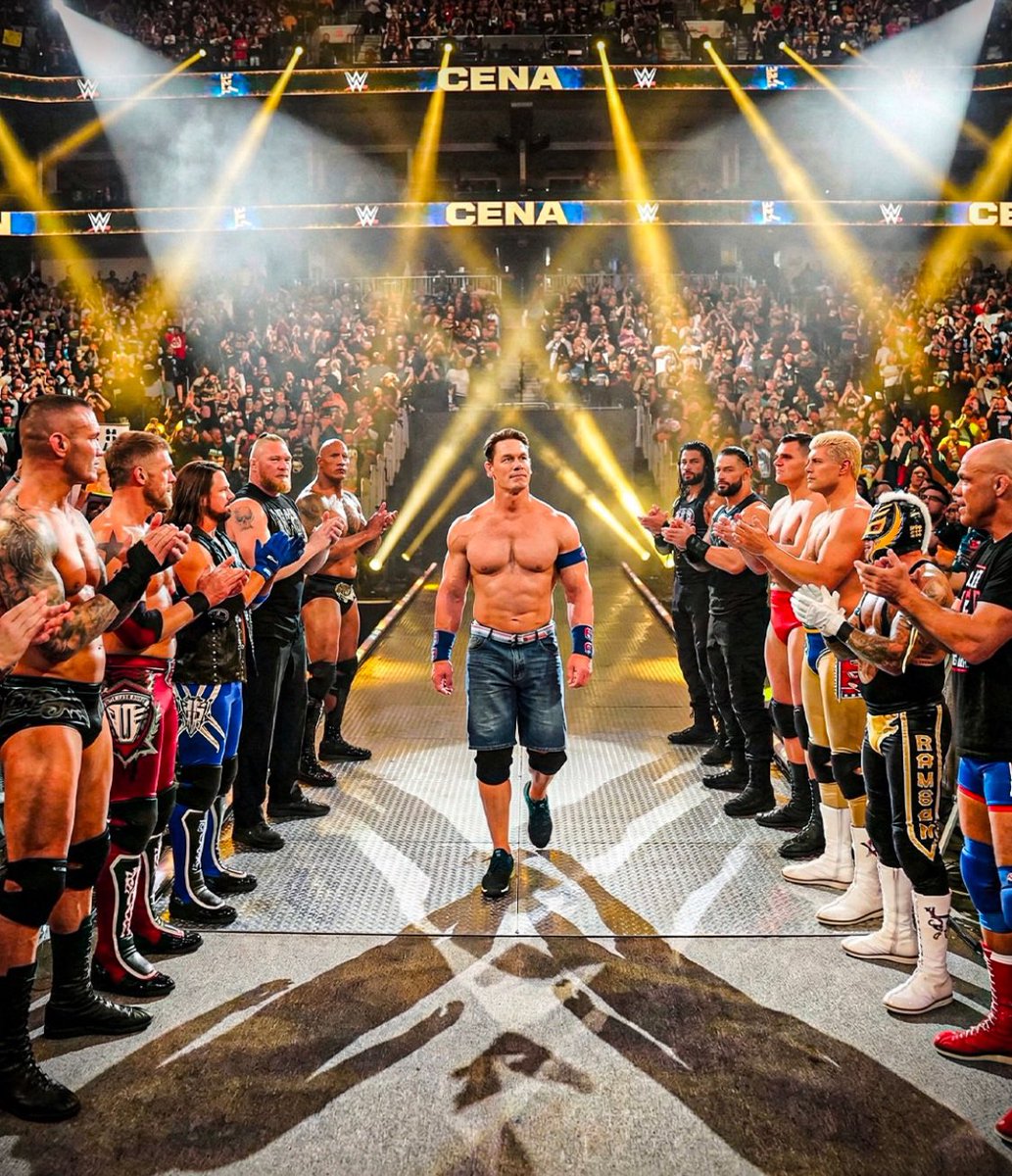 In the next 24 hours, the legend will take his final steps into the ring. It’s the end of an era. Thank you, Cena

#Thankyoucena