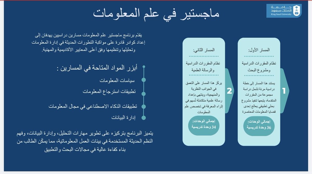 قسم علم المعلومات tweet media