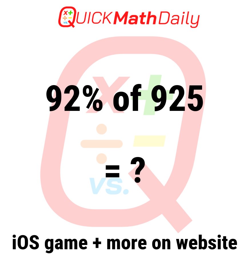 🚨Quick! 💨 Can You Solve⁉️⏱️

No Calculator ❎ 🧠 Comment Below‼️👇

See more on QuickMathDaily.com 👀 ✅