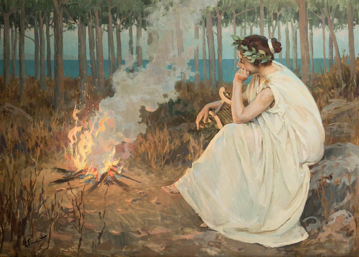 Sappho, by Enrique Simonet (1866-1927)