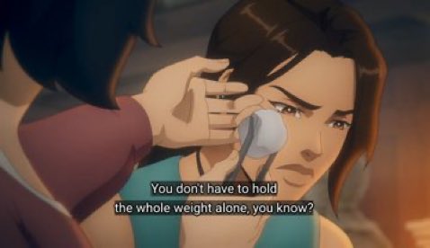 SAM CLEANING UP LARAS FAVE YESSSSSS