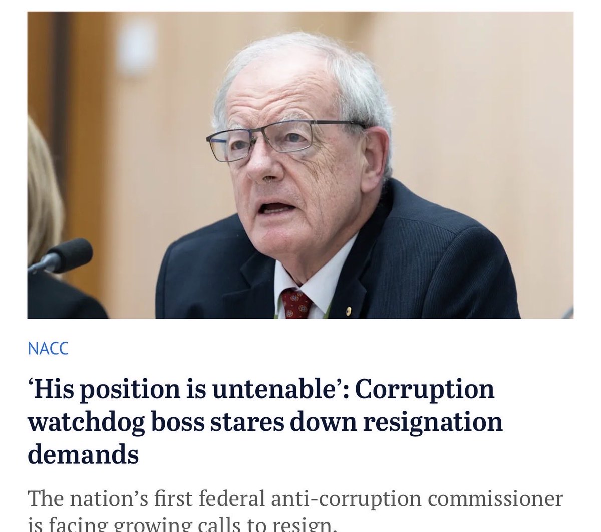 HaveeSnowball's tweet photo. Australia. Where even the corruption watchdog is corrupt! https://t.co/UL1F2ejtXK