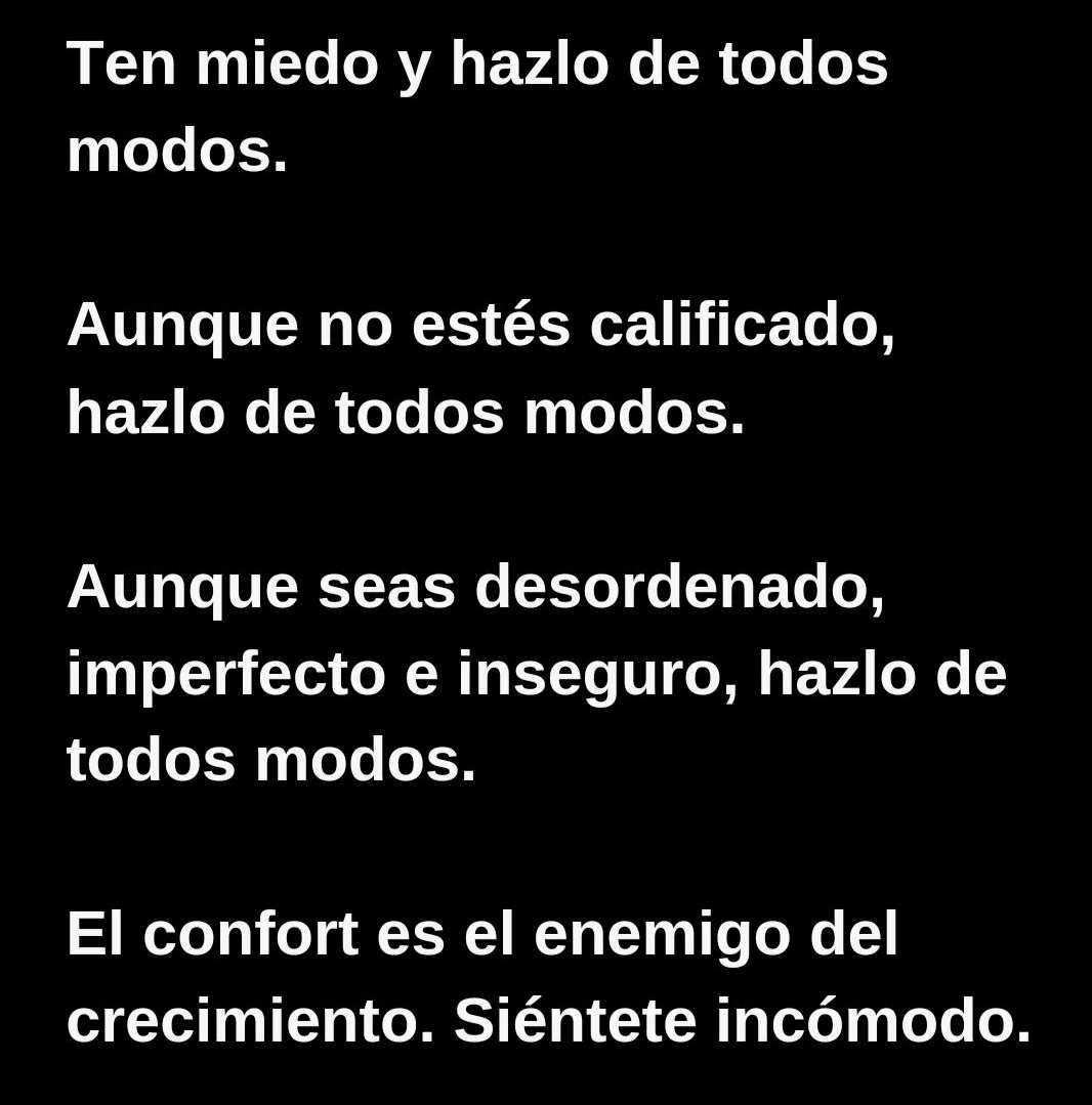 memo94dev's tweet photo. En la incomodidad ocurre el mayor crecimiento 🔝 https://t.co/FDlKU4OHlt