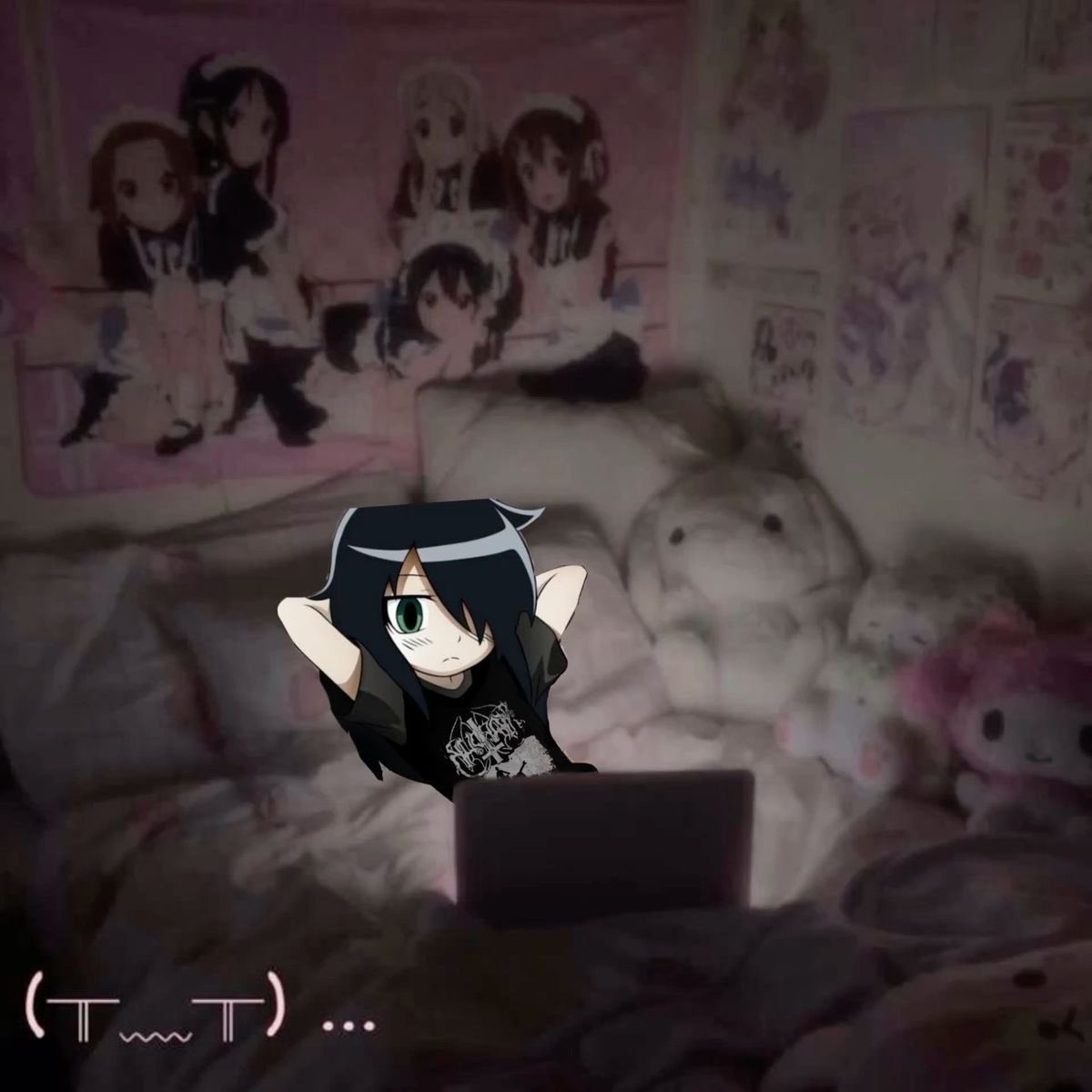 dollietiaa's tweet image. I love bed rotting so much, I feel like this image