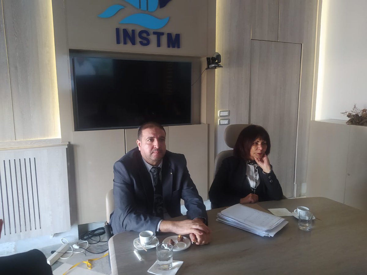 NabilBouflih's tweet photo. Today I had the honor of visiting the National Institute of Marine Sciences and Technologies "INSTM"  in Tunisia to strengthen cooperation between #CNRDPA and #INSTM.
@DZBusinessToday 
@UN_FAO_GFCM 
@ElDjazair_Daily 
@anndz_dz 
#Algeria 
#Tunisia https://t.co/qH4ASCepgx