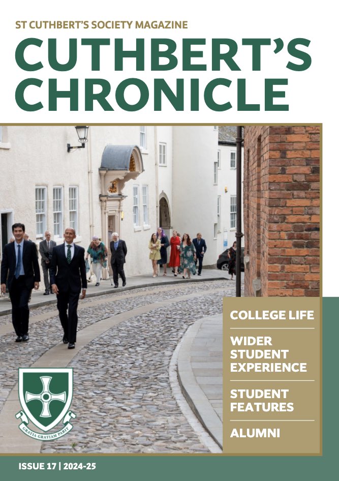 CuthsSociety's tweet photo. The latest Cuthbert's Chronicle is HERE! We celebrate the end of a fantastic year, highlighting the massive success of our Alumni Weekend cover story, proof of the strong bonds built at Cuth's. Huge thanks to all our contributors. 

Grab a copy and enjoy!

https://t.co/KHfM3K7MxC https://t.co/MYrtf5tDWA