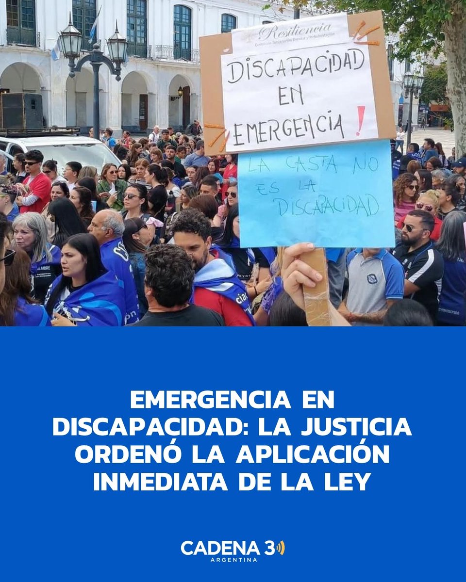 CUÁNTAS VECES HAY QUE  PEDIRLES???
Emergencia en Discapacidad: la Justicia ordenó la aplicación inmediata de la ley.