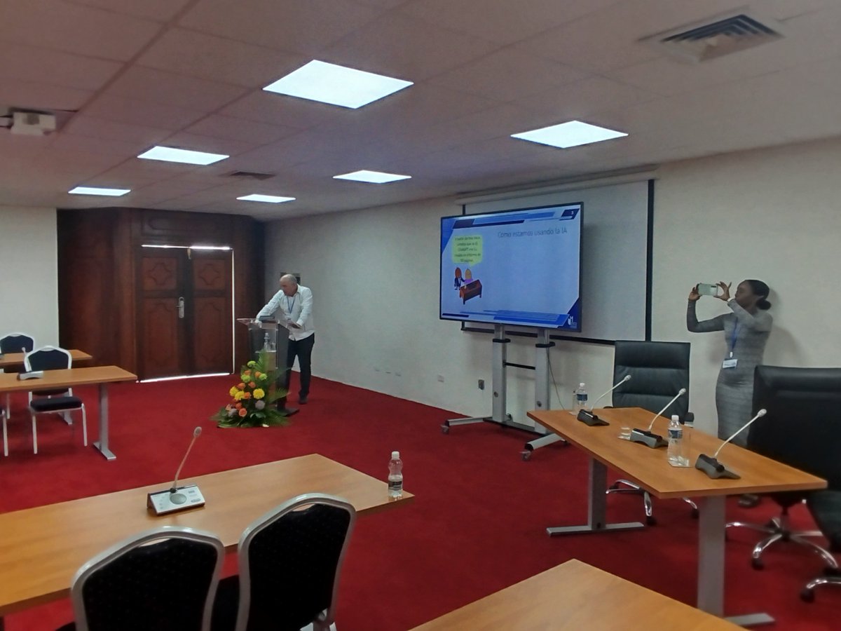 RamonQuiza's tweet photo. Muchas gracias a CIMEX Matanzas por la invitación, junto al Dr. C. Marcelino Rivas Santana, a impartir la conferencia «La Inteligencia Artificial: Aplicación en la empresa estatal cubana», en el II Evento Científico Técnico de esta entidad. https://t.co/lxyUyaIL4q