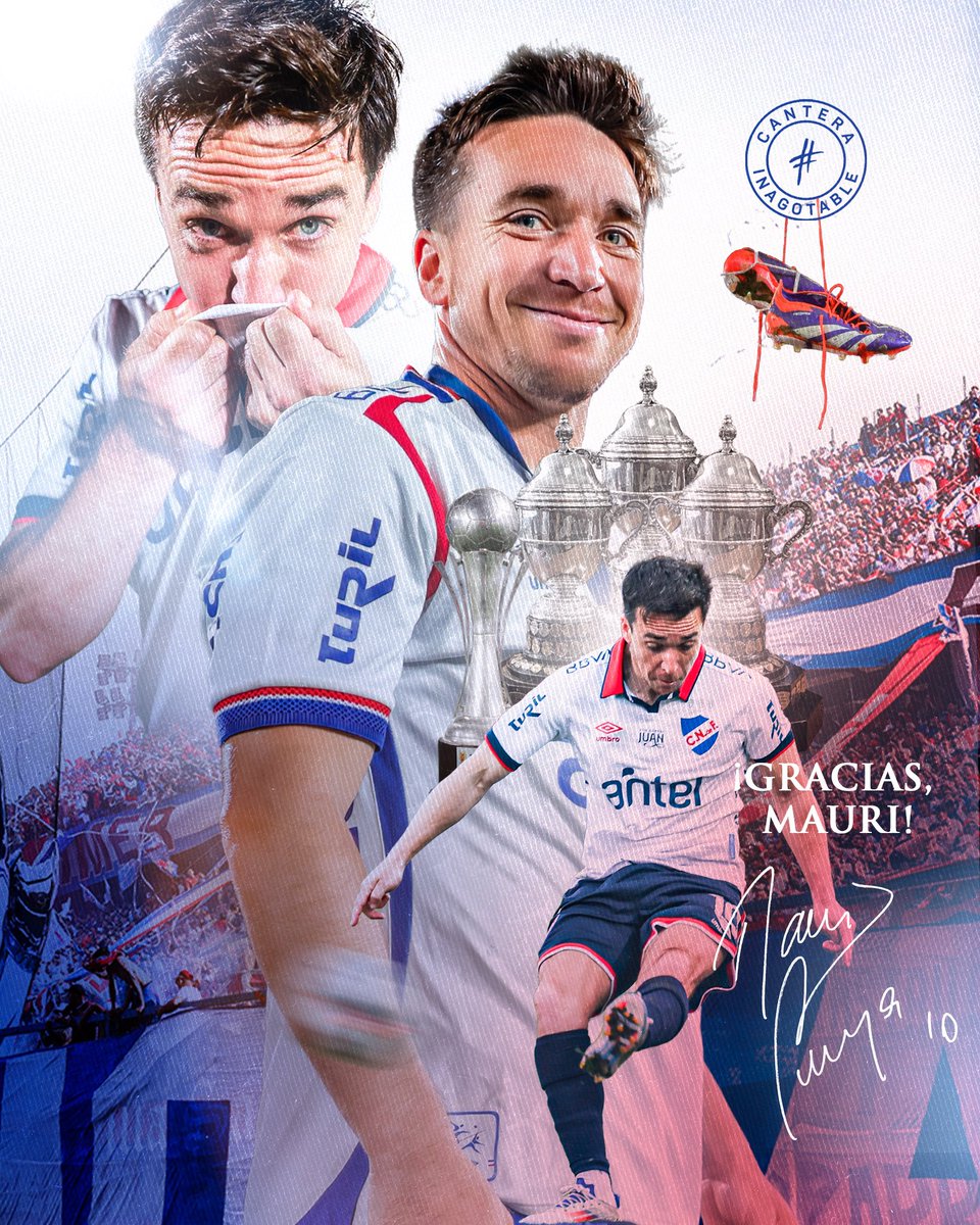 No solo se retira un jugador, se despide un hincha que cumplió el sueño de defender y salir campeón con la camiseta de sus amores. 

Un referente dentro de la cancha, pero aún más fuera de ella, donde se ven los verdaderos líderes.

Gracias, Mauri, por tu fútbol, tu compromiso y