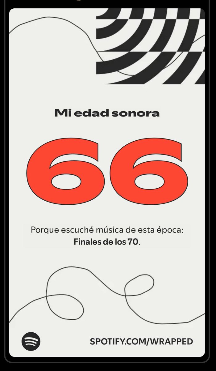 Mi hijo y yo compartimos Spotify.

A veces entro desde su perfil para escuchar mis playlists… y hoy descubrí que, según Spotify, él tiene 66 años. 🤦🏻‍♀️

Obviamente me reclamó.

Yo le dije que Spotify no está tan errado porque entre los dos más o menos sumamos esa edad… pero mi