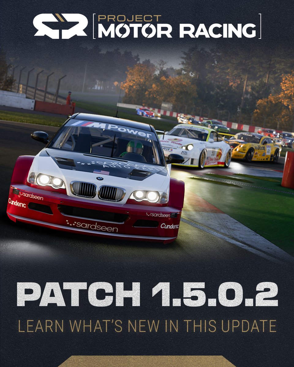 Patch 1.5.0.2 has begun rolling out across all platforms.

This patch includes a tyre behaviour overhaul for GT3 and GT4 cars, along with further handling refinements for other classes, improved stability for online components, and much more.

Learn more: bit.ly/4iQDIxT