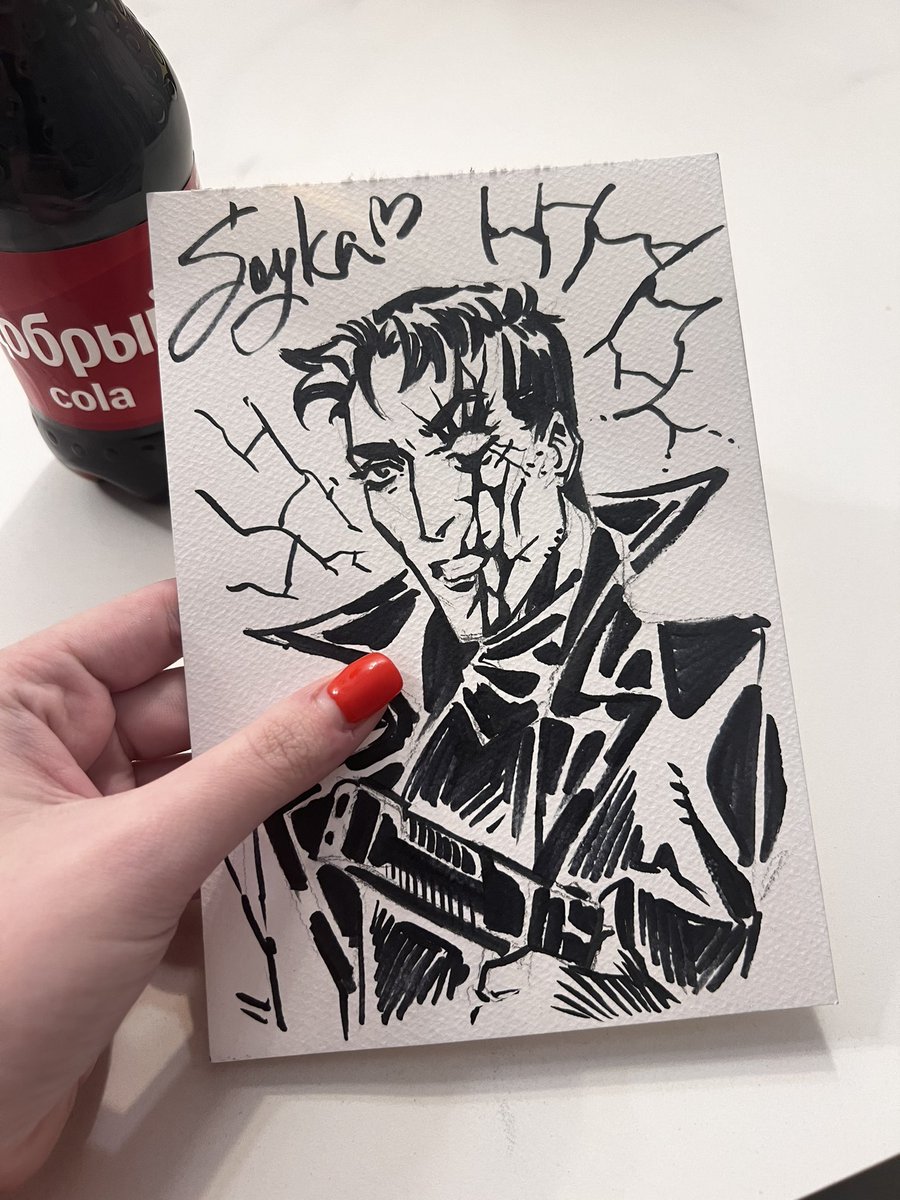 Мой комикконовский #олегволков от чудесной <a href="/s0yka_birb/">✦s0yka✦</a> ❤️‍🩹