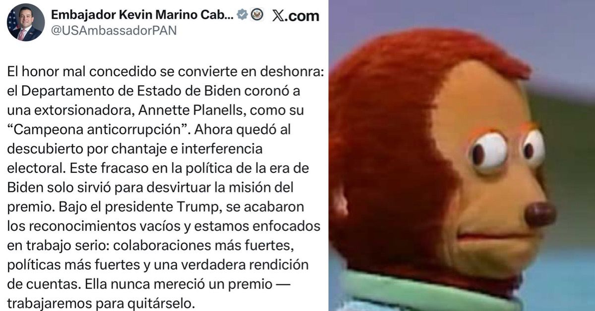 emprendementeX's tweet photo. No. 2 - El Tuit del Embajador Gringo
El embajador gringo suena una lata y TODOS los medios lo publican, pero este no? 🤔
Y voy a hilar bien fino, pero si los gringos dicen que la Lic. Planells "chantajea", entonces los que supuestamente la financiaron estos años, ¿qué son? https://t.co/Zeln4DsHKv