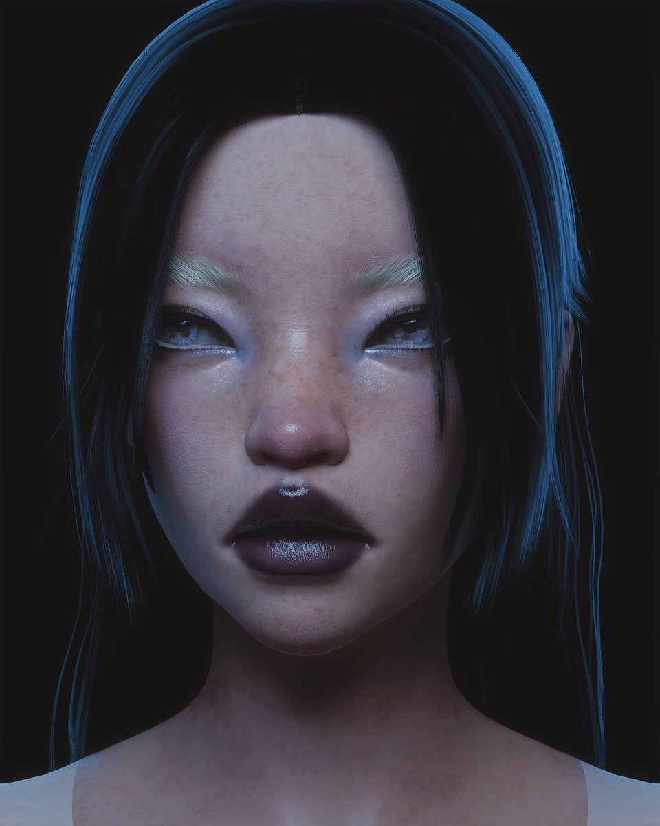 hand-painted skin texture