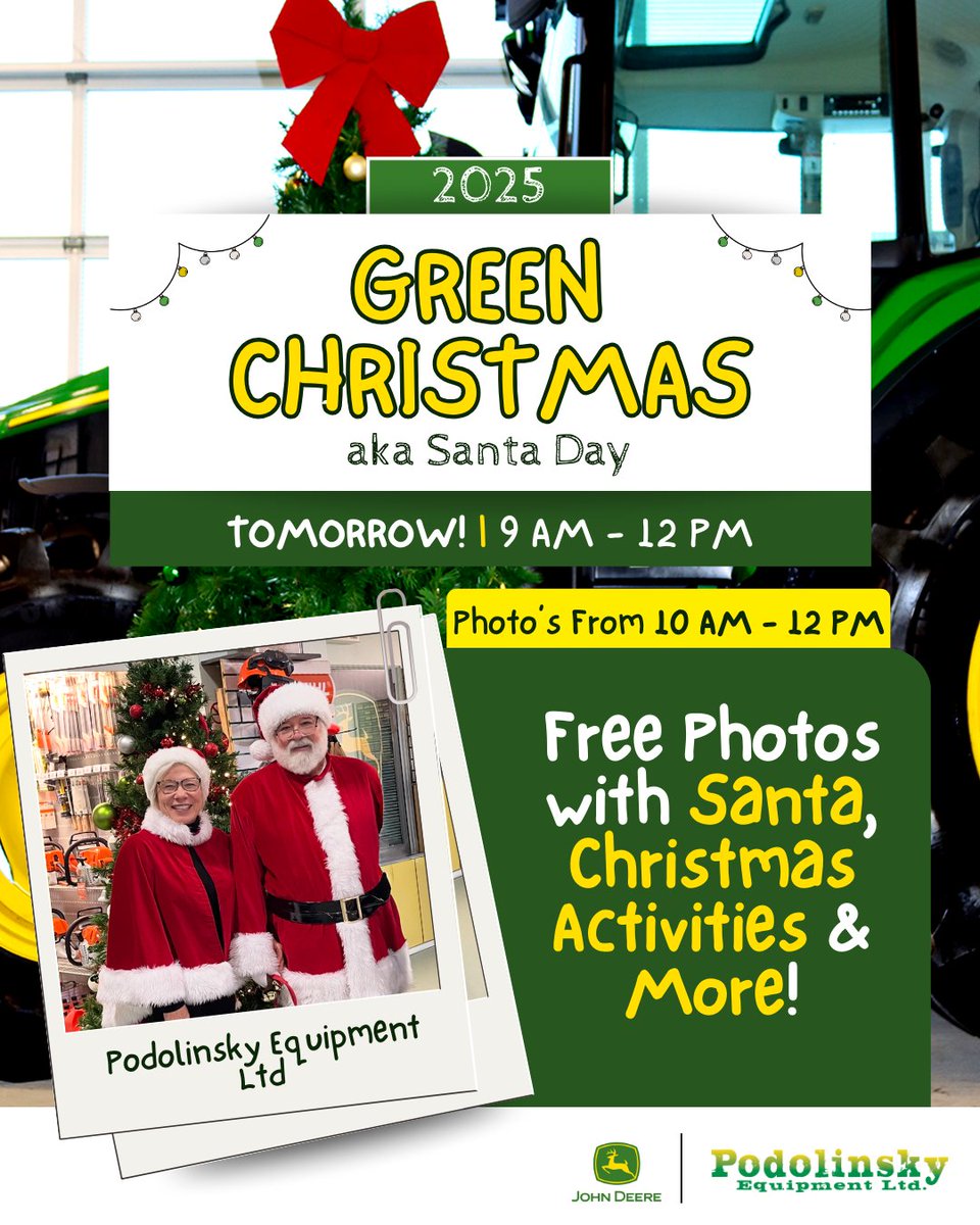 🎄 Green Christmas is TOMORROW! 🎅💚

Join us from 9 AM –12 PM for a morning full of festive fun!

✨ Photos with Santa: 10 AM – 12 PM
🧸 Massive Christmas Toy Sale
🎨 Kids’ Christmas Crafts

Bring the family and kick off the holidays with us — we can’t wait to see you! 🎁💚