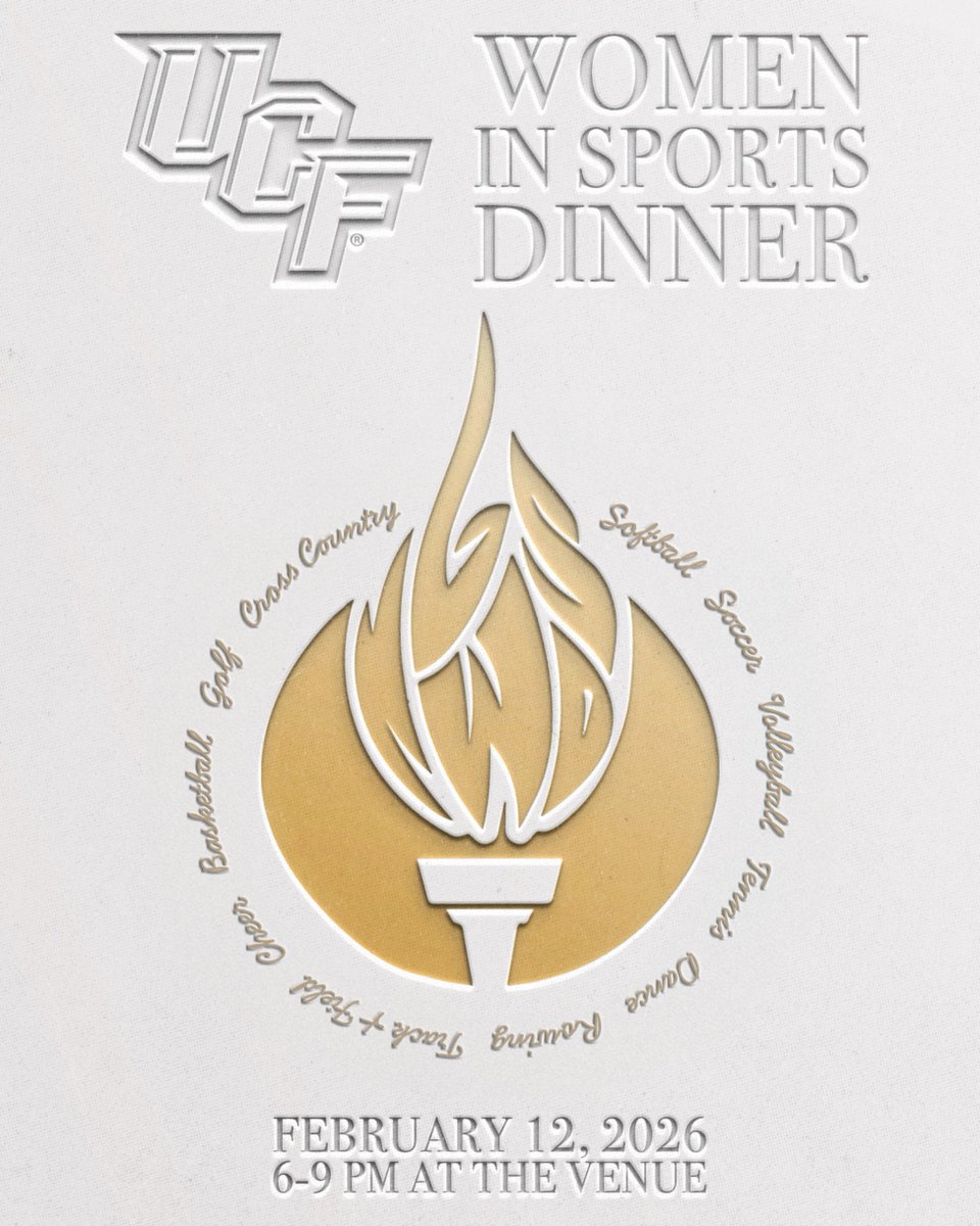 ChargeOnFund's tweet photo. 📆SAVE THE DATE

The UCF Women in Sports Dinner is back this February! Join us as we celebrate our women's sports teams and raise support for their programs. 

Get your tickets today ➡️ https://t.co/5iAhKkTdbP https://t.co/wikoLKZ94o