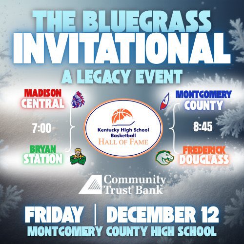WATCH LIST: Bluegrass Basketball Invitational (<a href="/KHSBHF/">KHSBHF</a>) — Dec. 12, 2025 at Montgomery County HS! 

Watch List: 
2026 - Amari Owens 
2026 - Taeshawn Adams 
2028 - Andrew Terry 
2027 - Tyce Jarvis 
2026 - Dawson Gentry 
2026 - DeMarcus Surratt
2026 - Tate Robinson 
2027 - Thurman