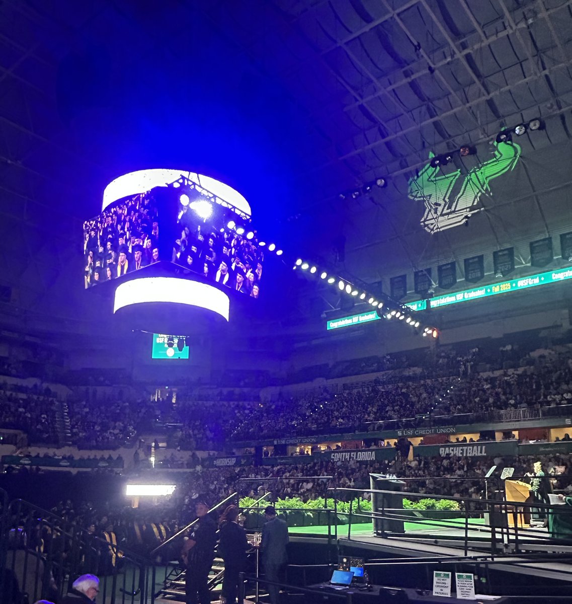 AdamFreemanUSF's tweet image. Always great to be a #USF Bull, but especially this week. Introduced a new football coach, confirmed a new president, honored our outgoing president and celebrated 4,000+ graduates earning their degrees.

Finishing 2025 strong and ready for great things @USouthFlorida in 2026.🤘
