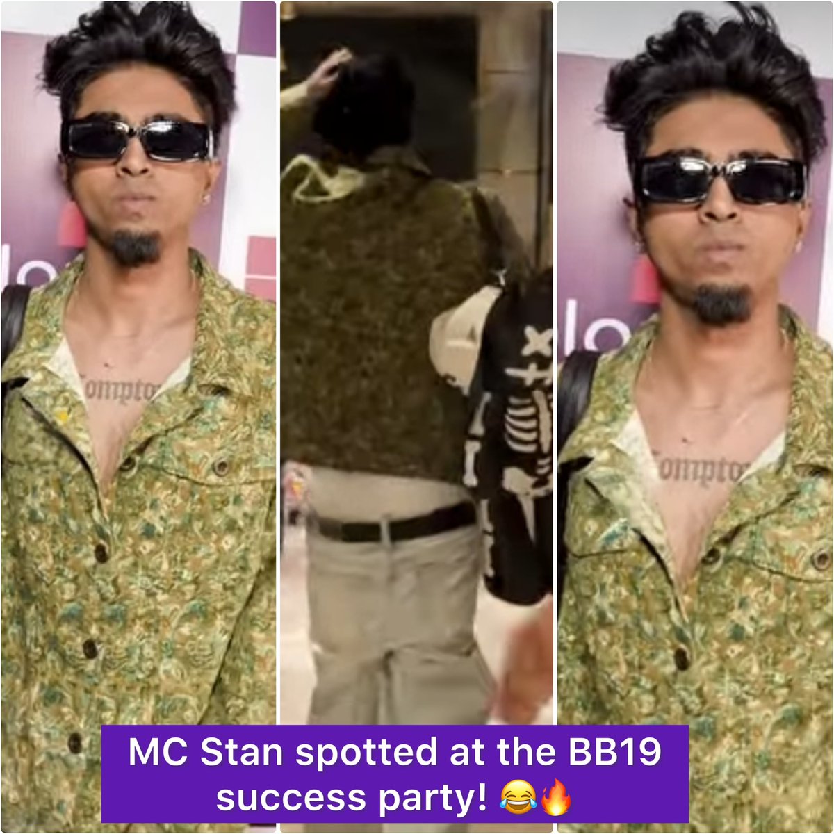 tellykhazana's tweet photo. MC Stan spotted at the #BB19 success party — style, swag, and full-on fun vibes! 😂🔥
#MCStan #BiggBoss19 #BB19SuccessParty #SwagMode https://t.co/Zz1qqju6eJ