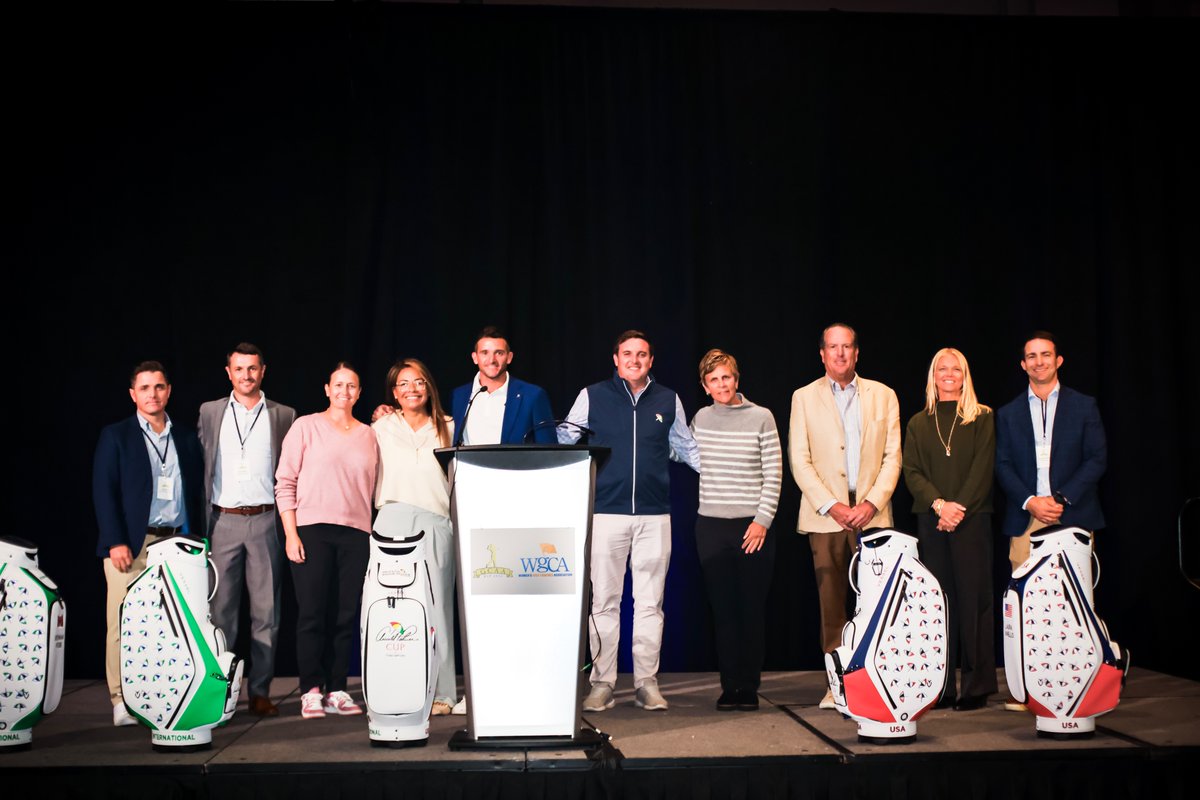 WGCAGOLF's tweet photo. Proud to share that all women’s coaches selected for the 2026 Arnold Palmer Cup are WGCA members!
🇺🇸 US Team: Laura Ianello, Emily Fletcher &amp; Beth Miller
 🌍 International Team: Janice Olivencia, Veronique Drouin-Luttrell &amp; Yoshio Yamamoto
📸Trevor Lee Media https://t.co/kSXaNW7E32