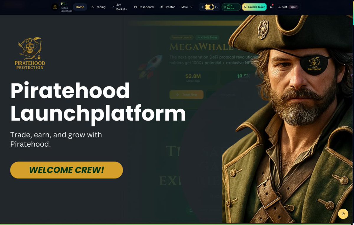 Piratehoodonsol's tweet image. Are you prepared for what is coming in 2026?
We are.
It will be the year of the Piratehood launchplatform!

TG: t.me/piratehoodchat
Website: piratehoodprotocol.com
CA: FNucbEyZg9pqHLpdLsWt4FEU9UkkkSKtcWX511t9pump

#Launchplatform #Solana #PirateHood #PirateLife #PirateCrew