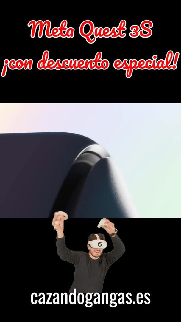 cazandogangas's tweet image. ¡Meta Quest 3S por SOLO 249€ con CUPÓN! 🤯🕶️🔥
Realidad virtual de última generación a un precio brutal. Marca aplicar cupón y entra de lleno en el mundo VR.
Corre a cazandogangas.es antes de que se agote.

#metaquest3s #realidadvirtual #vrgaming… instagr.am/p/DSLLkEigRpR/