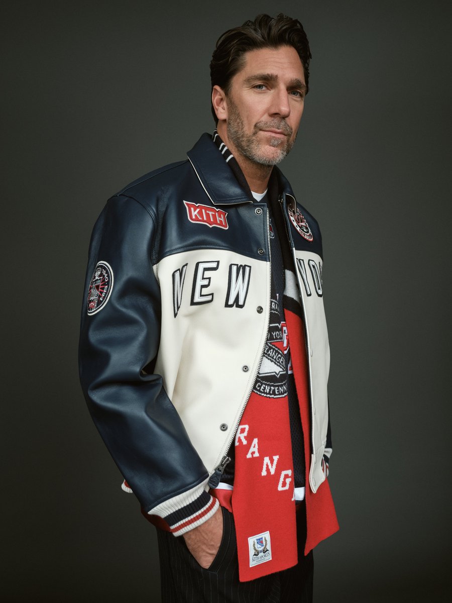 Henrik Lundqvist x @KITH
Kith and @NYRangers continue their 100th anniversary collab with leather jackets in partnership with AVIREX and other items. (That third jacket is 🔥) #NHL