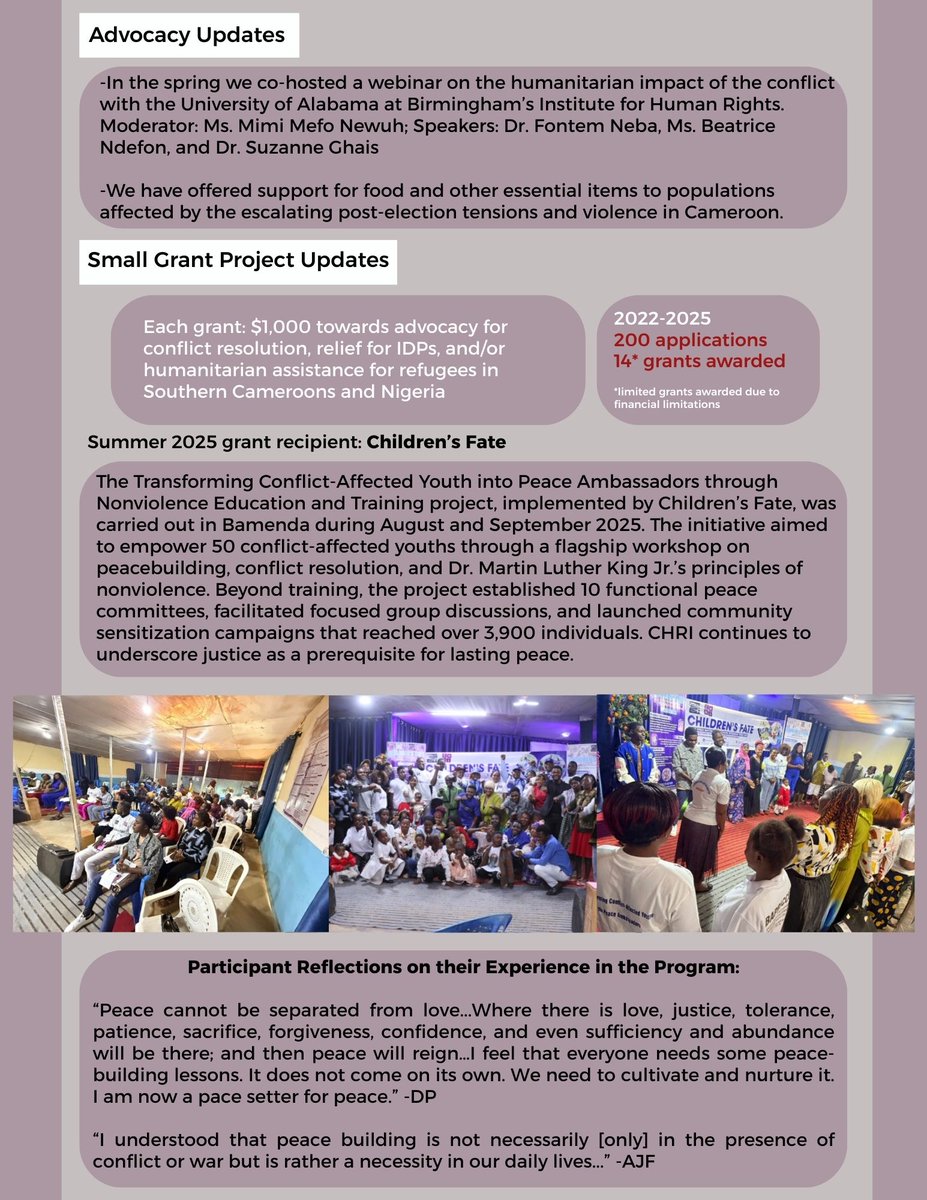 Cameroon Humanitarian Relief Initiative tweet media