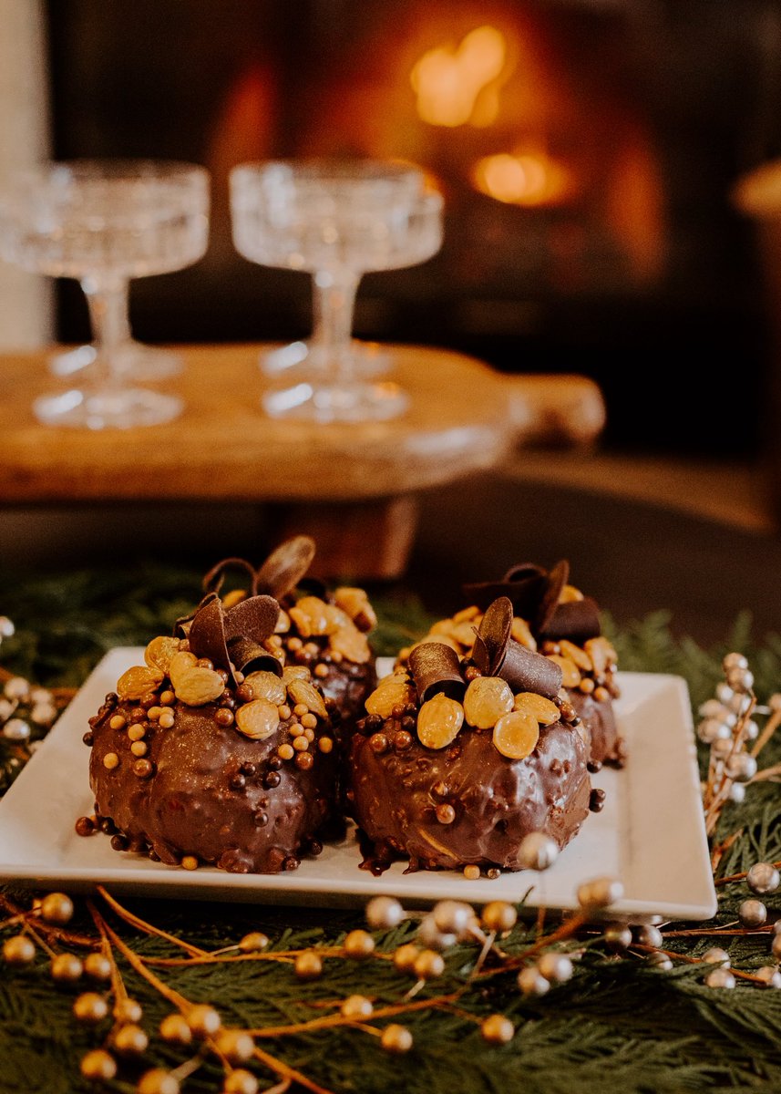 One sweet holiday. White chocolate raspberry Champagne crepe cake + cream puff bombs - now available on the D’Amico Hospitality Christmas at Home menu. Orders accepted through December 21! order.damicocatering.com
