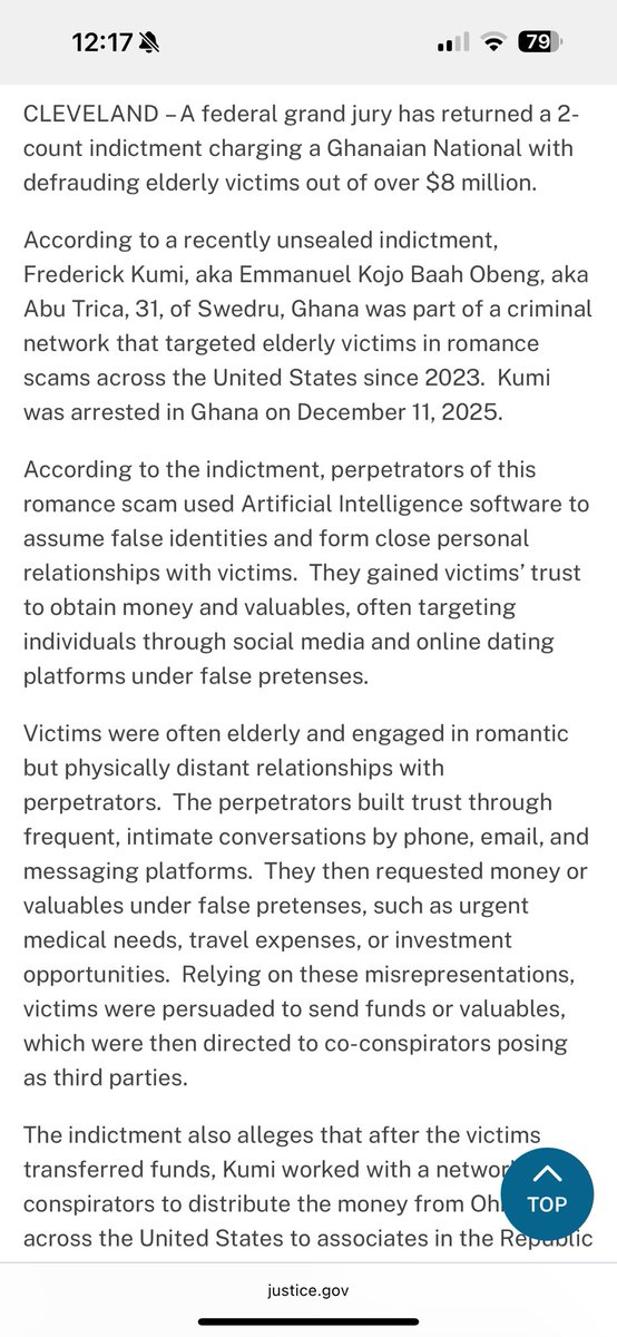 OurFavOnlineDoc's tweet image. This Ghanaian Hushpuppi has now now been arrested by the US Government in conjunction with the government of Ghana.

Less than a year ago, some Ghanaians were hailing him as a smarter criminal than the Nigerian hushpuppi. 

His story is quite interesting:
Please read here