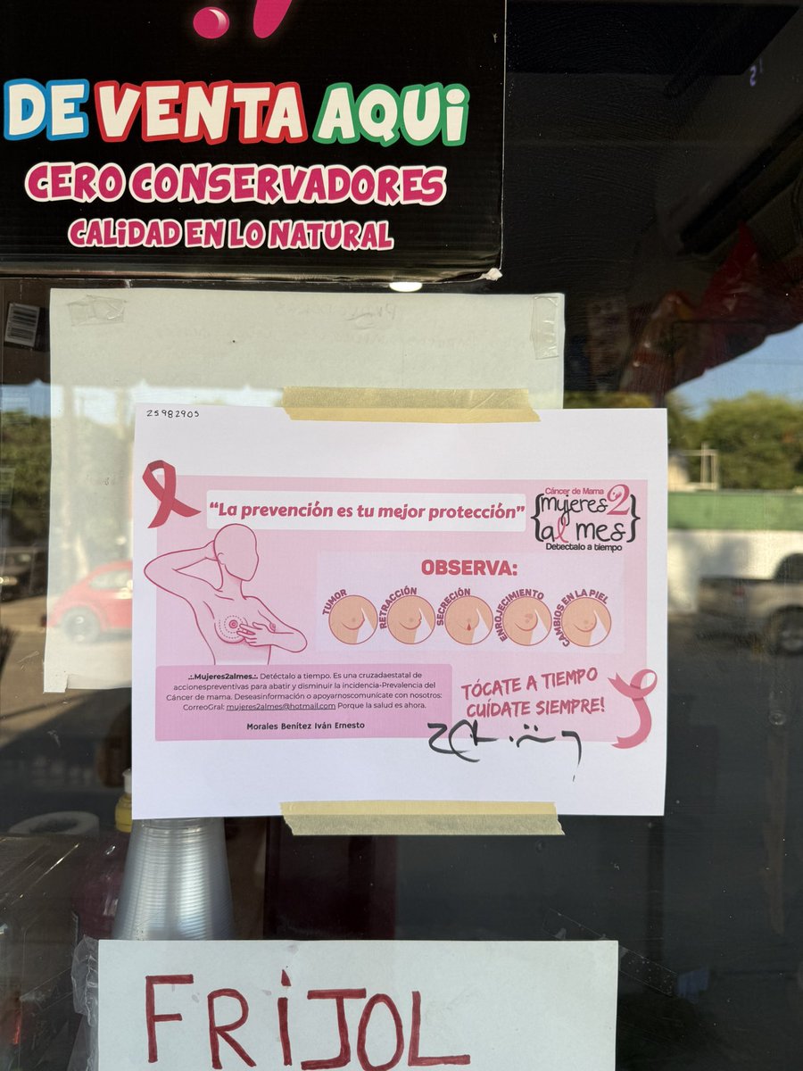 IvanMBz03's tweet photo. Difusión para la prevención del cancer de mama
Detectar a tiempo el cáncer de mama salva vidas. 
Tócate a tiempo, cuídate siempre!
@mujeres2almes @medicosconcausa https://t.co/rQAlEWLyO0