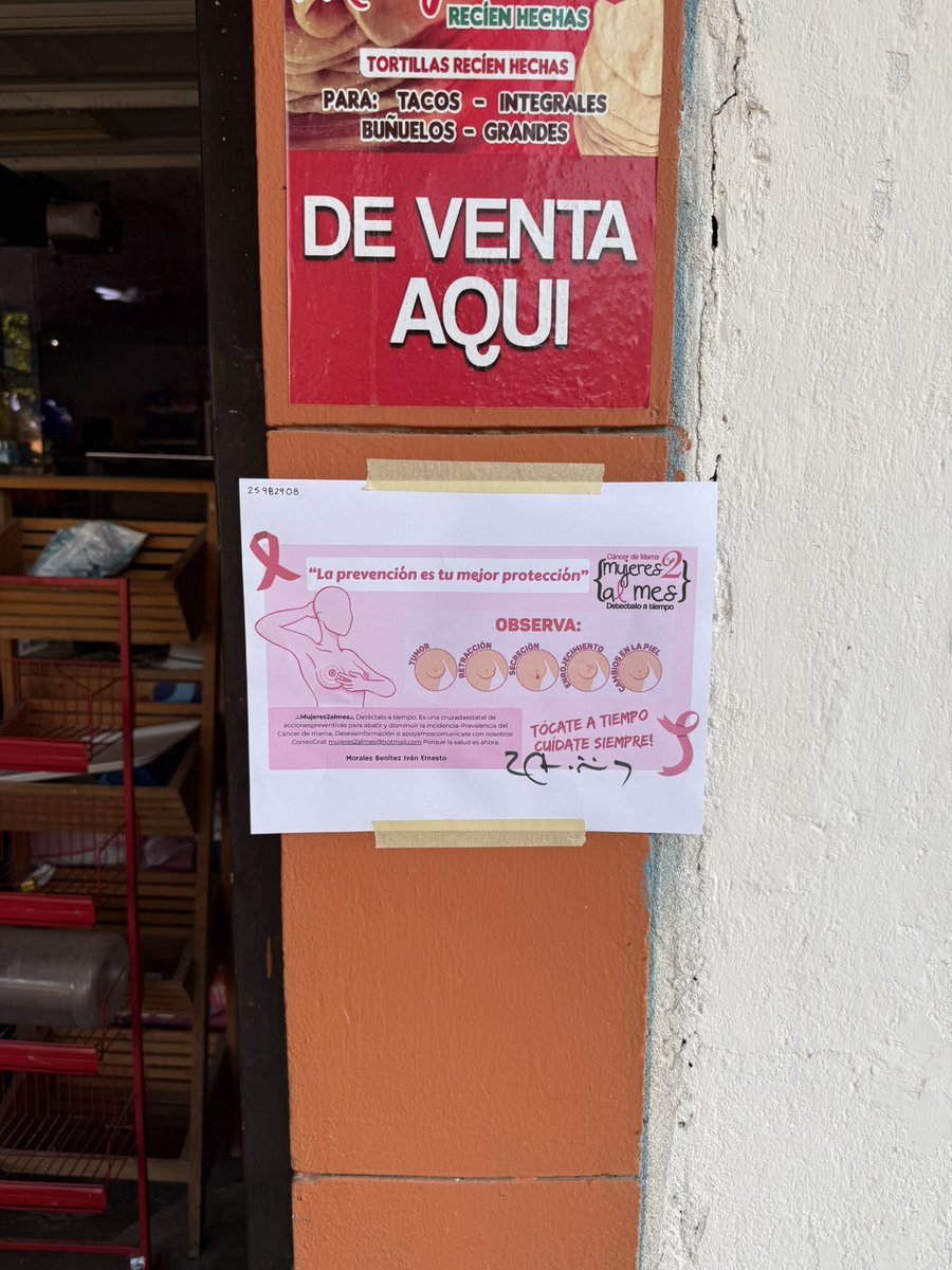 IvanMBz03's tweet photo. Difusión para la prevención del cancer de mama
Detectar a tiempo el cáncer de mama salva vidas. 
Tócate a tiempo, cuídate siempre!
@mujeres2almes @medicosconcausa https://t.co/BIX8VexN1V