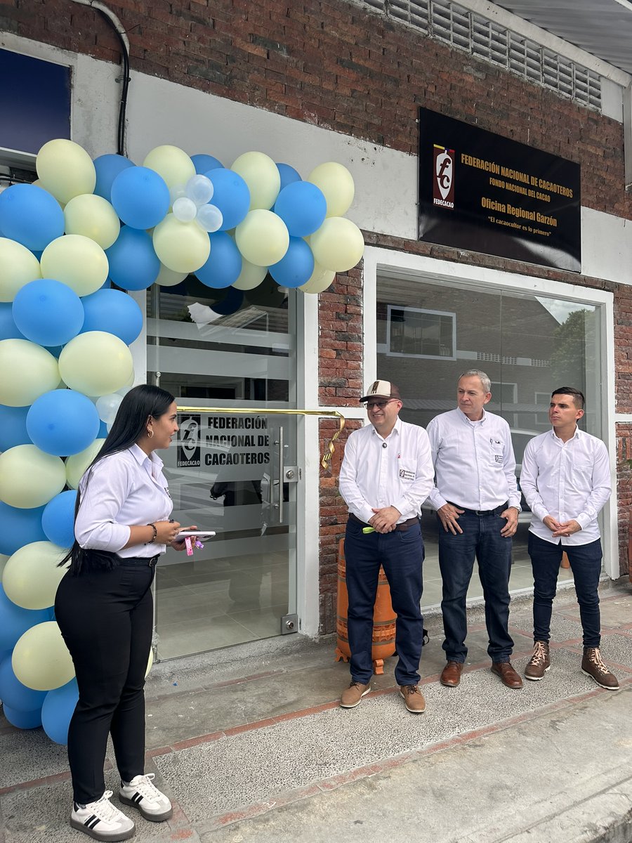 #BuenasNoticias A todos los productores de Garzón y del centro y sur del Huila, les informamos que la Oficina de Fedecacao tiene nuevo punto de atención. Ahora estamos ubicados en: 📍 Cra 12 # 2-08, Centro Comercial El Molino, Local 44 — Garzón, Huila
¡Los esperamos!