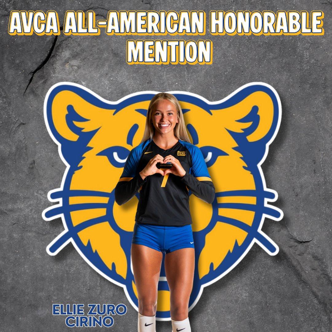CONGRATULATIONS to Women's Volleyball's Ellie Zuro Cirino on being an honorable mention for AVCA All-America Honors‼️