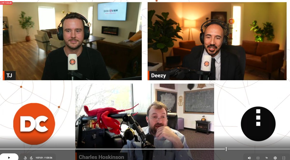 Great chat with <a href="/IOHK_Charles/">Charles Hoskinson</a> and <a href="/DiscoverCrypto_/">Discover Crypto</a>  today!

Video soon
