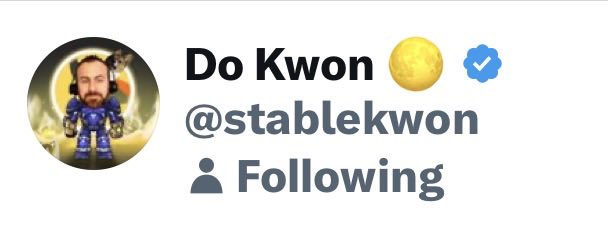 Would be fucking awesome if <a href="/stablekwon/">Do Kwon 🌕</a>  had a way to remove my face from his profile image. 

I’ll check back in 15 years…