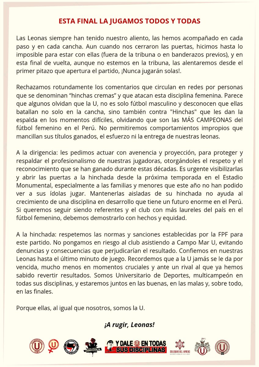 Coloquio del Hincha tweet media