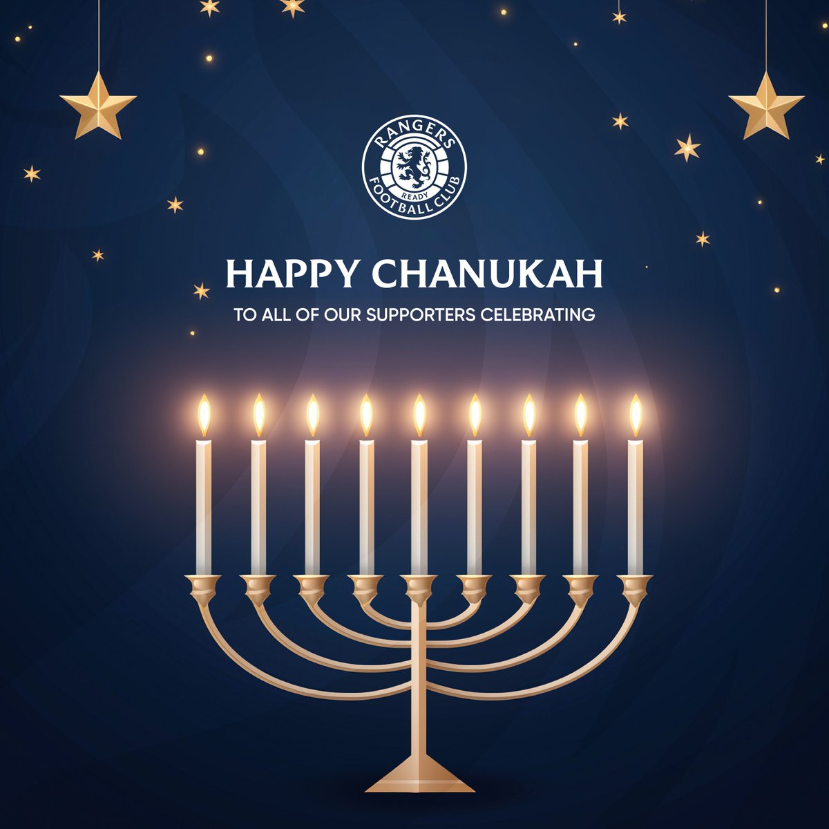RangersFC's tweet image. 🌟 Happy Chanukah to all of our supporters celebrating!
