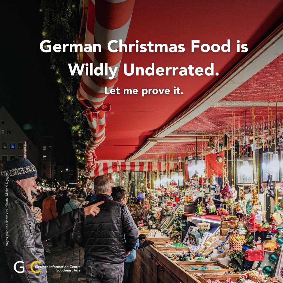 GermanyPacific's tweet image. German Christmas food = serious comfort 🎄🇩🇪
✨ Stollen
✨ Lebkuchen
✨ Potato salad &amp;amp; sausages (yes, really!)
✨ Roast goose
✨ Glühwein to keep things cozy
Calories don’t count at Christmas, right? 😄
#FroheWeihnachten!
#GermanChristmas #FoodieChristmas #FestiveFlavours