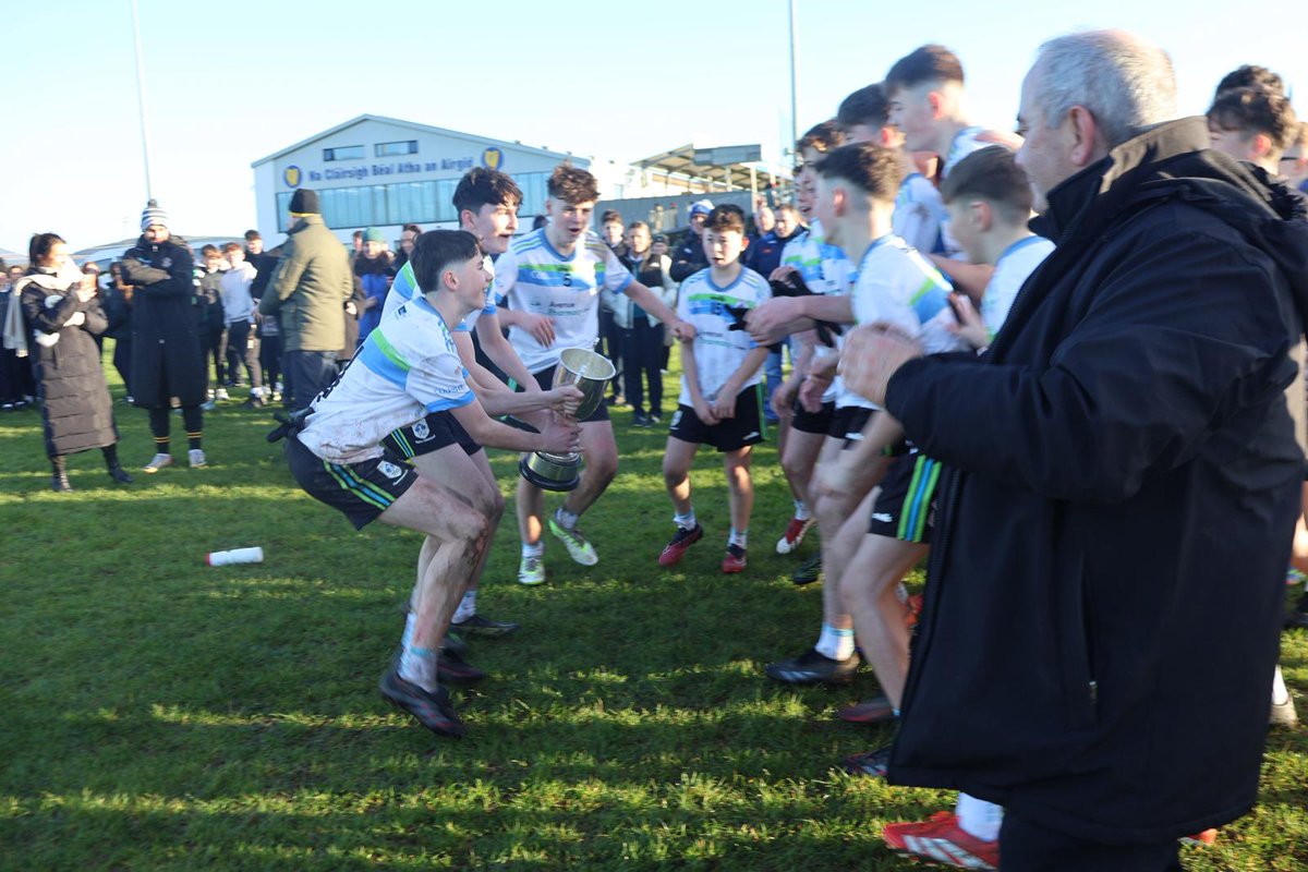 LargyOfficial's tweet photo. Well done to the U14.5s and management who won their Ulster final today after a 7 point win in Silverbridge, Armagh. Well done boys. https://t.co/sOlhKwNsBx