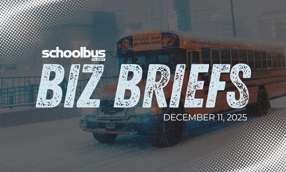 SchoolBusFleet's tweet image. 💡 Our latest Biz Briefs roundup covers key developments across the student transportation space, including a @BlueBirdBuses donation, @BytecurveLLC's new app, and more. 

#schoolbusfleet #schoolbusnews #studenttransportation #schoolbuses #BlueBird #Bytecurve #BusPatrol