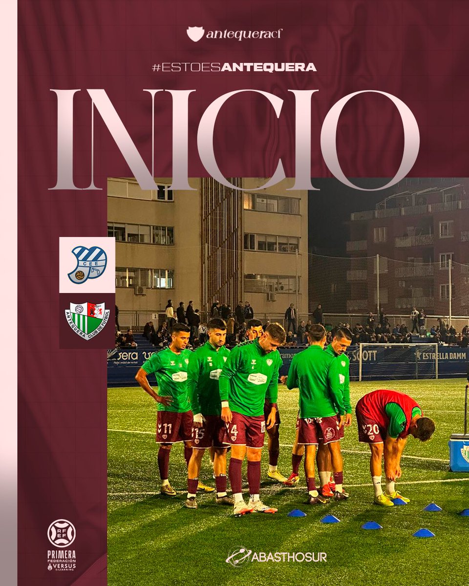 ⏱️ 1’ | 0-0 | ¡Comienza el partido en el Nou Sardenya!

#EuropaAntequera