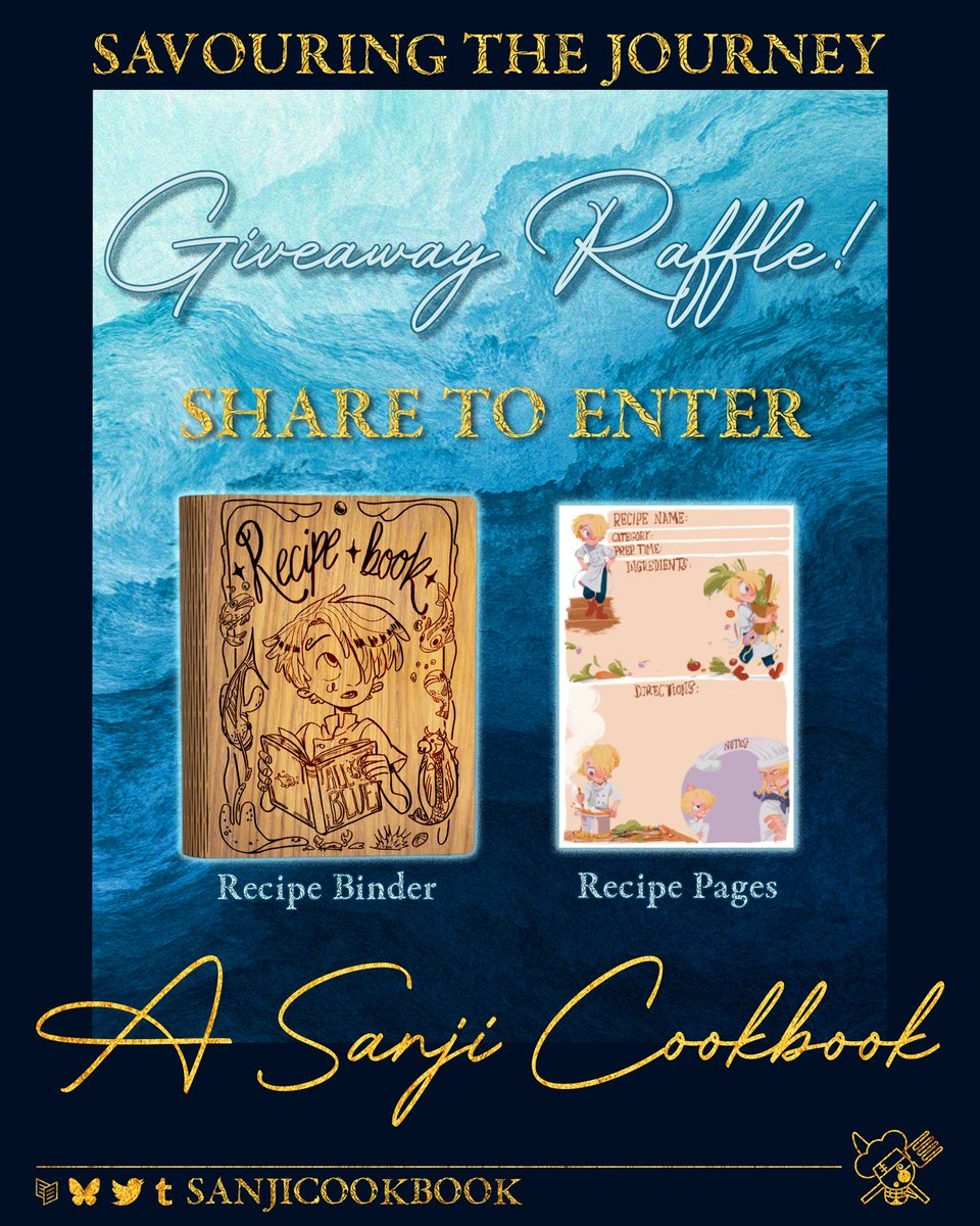 🌊 Savouring the Journey 🩵 A Sanji Cookbook 🍲 tweet media