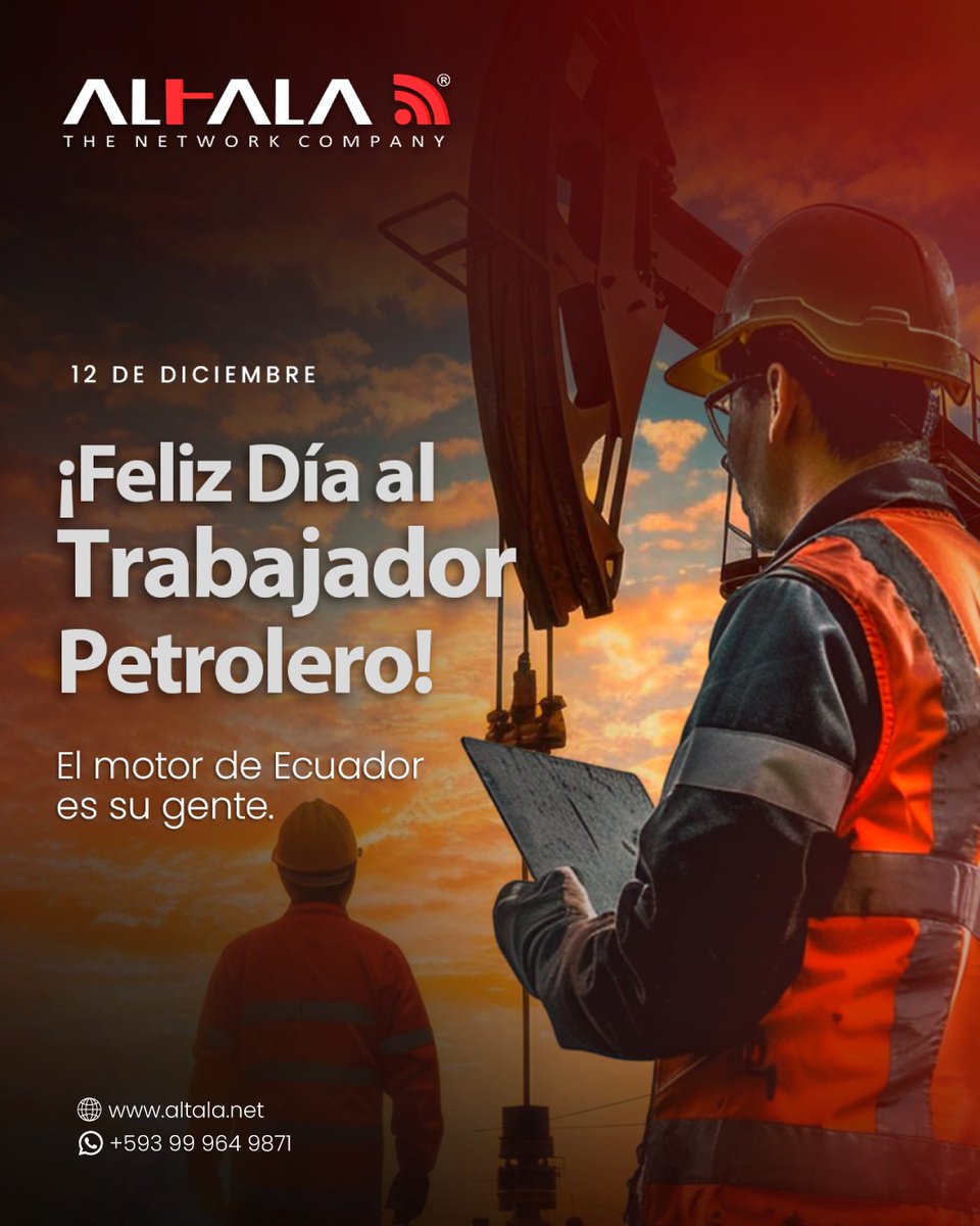 💼🔥 Hoy rendimos homenaje a los Trabajadores Petroleros.
Su esfuerzo y compromiso mantienen al país avanzando.
Gracias por impulsar la energía que conecta a todo Ecuador. ⚡🇪🇨