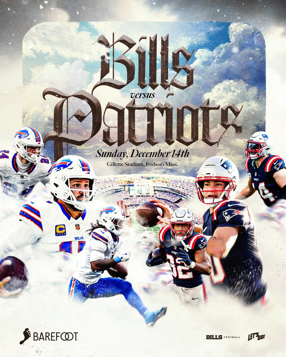 A battle in Foxboro.
@BarefootWine | #BillsMafia