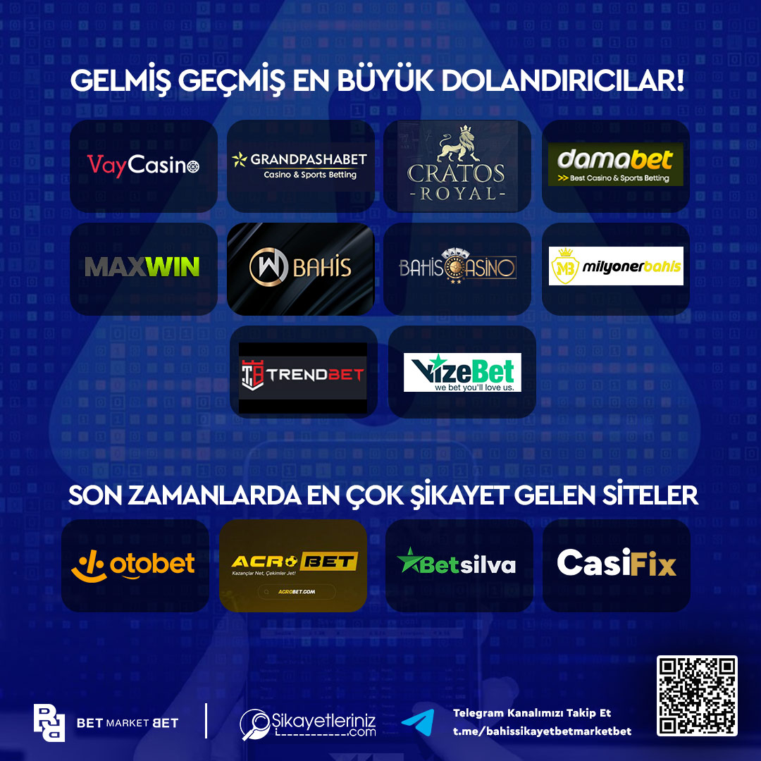 🚨DİKKAT ! SEKTÖRÜ ELE GEÇİREN BU SİTELERİN ALTINDA ÇALIŞAN BİNLERCE DAHA PARAVAN SİTE MEVCUT!

⚠️KÂRA GEÇTİĞİNİZDE ÖDEME ALAMAZSINIZ!! ÇOK GEÇ OLMADAN UZAKLAŞIN!

#Vaycasino 
#Grandpashabet 
#Cratosroyalbet
#Damabet
#Maxwin #Wbahis #Bahiscasino #Milyonerbahis #Trendbet #Vizebet
