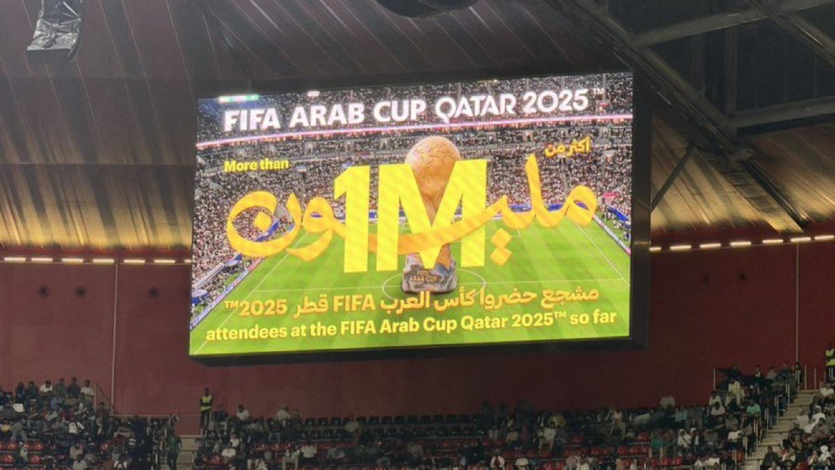 🚨🚨🚨 عاااااااااااااااااااااااااااااااااااااااااااجل : 

بطولة كأس العرب تكسر حاجز الـمليون مشجع!!!!!

واو!!!!!😱😱😱😱😱❤️❤️❤️❤️❤️❤️❤️❤️