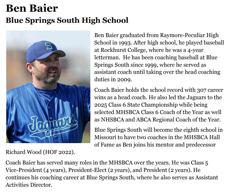 Mo HS Baseball Coaches Association tweet media