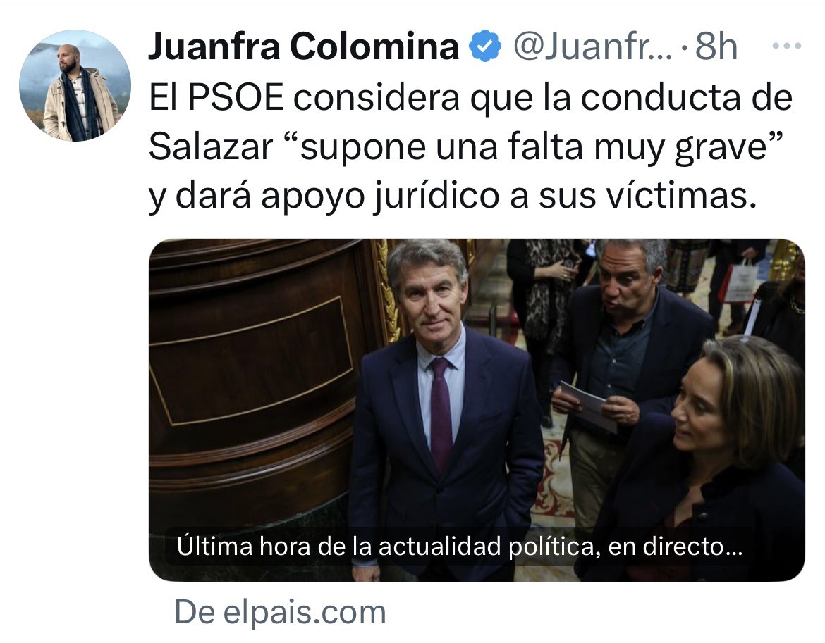 El PSOE dará su apoyo y su apoya. <a href="/MeMondo1/">ME MONDO</a>