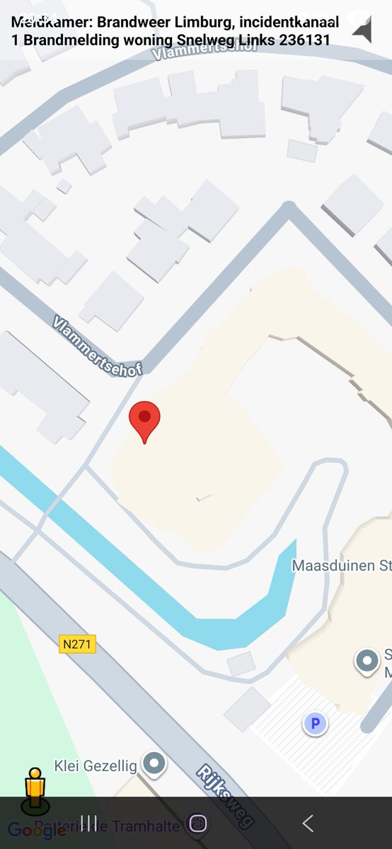 Brandmelding woning op Vlammertsehof